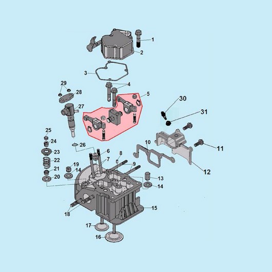 Головка цилиндра Champion DG6501ES